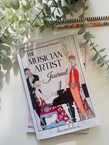 Musician Artist Journal, Art Deco Cover, Music Teacher, Music Student, Junk Journaling, Artist Journal