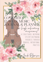 Passacaglia 12-Week Music Planner for High Achieving Musicians