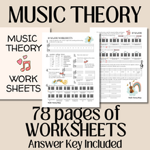Music Theory Worksheets  | 30 Weeks of Music Theory Assignments, Learn Scales, Key Signatures, Circle of 5ths
