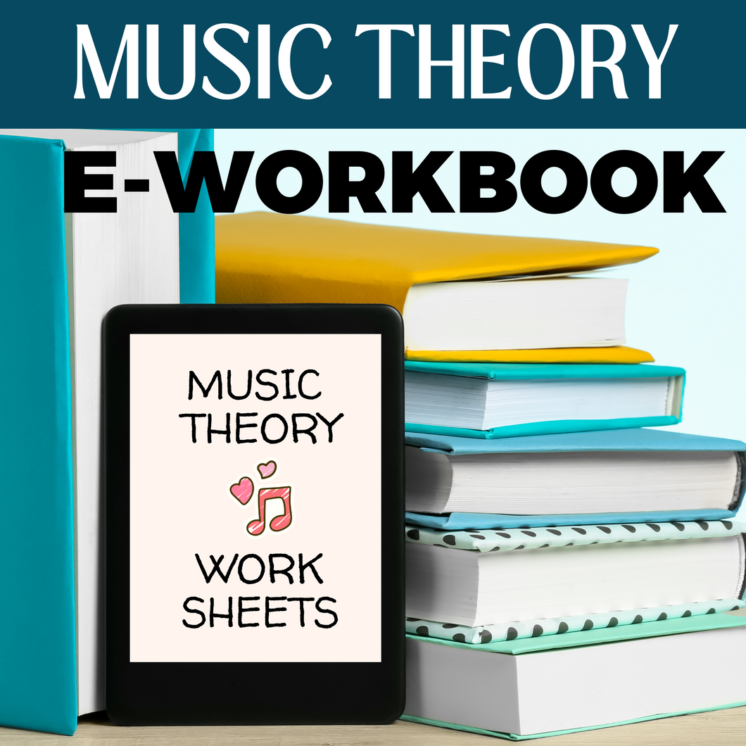 Music Theory E-Workbook  | Teach Yourself, Music Theory Assignments, Learn Scales, Key Signatures, Circle of 5ths (Copy)