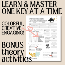 Music Theory Worksheets  | 30 Weeks of Music Theory Assignments, Learn Scales, Key Signatures, Circle of 5ths