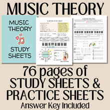 Music Theory Study & Practice Sheets  | 30 Weeks of Music Theory Assignments, Learn Scales, Key Signatures, Circle of 5ths
