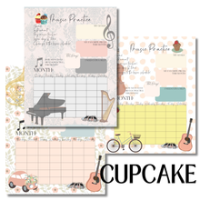15 Printable Music Practice Charts Bundle, Music Teacher, Music Student, Gift for Musician