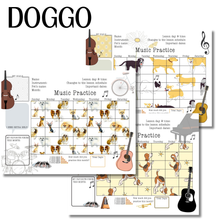 15 Printable Music Practice Charts Bundle, Music Teacher, Music Student, Gift for Musician