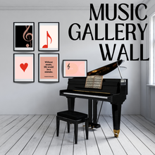 Music Boho ART PRINTS Set of 9, Bundle Wall Decor for Music Classroom, Music Studio, Office