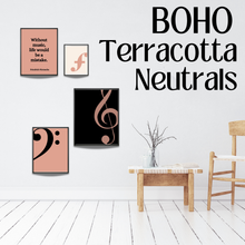 Music Boho ART PRINTS Set of 9, Bundle Wall Decor for Music Classroom, Music Studio, Office