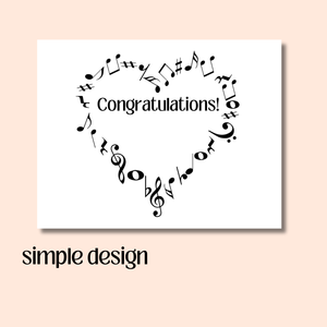 Heart MUSIC CERTIFICATE, Award, Achievement, Printable Certificate of Completion for Musician, Music Studio