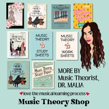 Music Theory Study & Practice Sheets  | 30 Weeks of Music Theory Assignments, Learn Scales, Key Signatures, Circle of 5ths