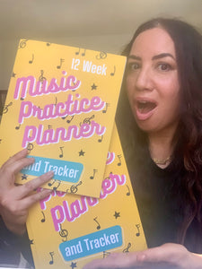 Music Practice PLANNER Book, Music Lessons, Practice Journal, Music Teacher, Music Student, "Plan, Play, Practice, Perform Practice Planner"