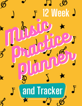 Music Practice PLANNER Book, Music Lessons, Practice Journal, Music Teacher, Music Student, "Plan, Play, Practice, Perform Practice Planner"