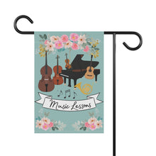 Music Teacher Banner for Garden or Porch, "Music Lessons"