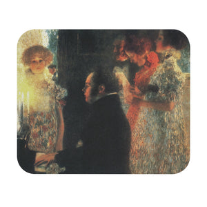 Gustav Klimt Schubert at the Piano II "Schubertiad" Mouse Pad (Rectangle)