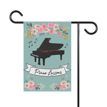 Piano Teacher Banner for Garden or Porch, "Piano Lessons"