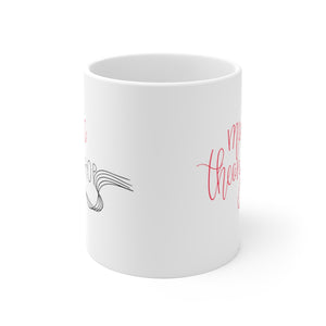 Music Theory Shop Logo, Signature White Ceramic Mug