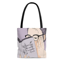 Musician Reading Tote w/ Quote - Glasses/Abstract Floral - Music Theory Shop