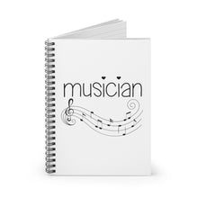 Musician Spiral Notebook Ruled Line - Musical Staff