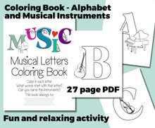 Music Class STUDENT ACTIVITY, Welcome Pages, Coloring Book, Music Activities, Music Teacher, Music Classroom, Printable, Digital Download