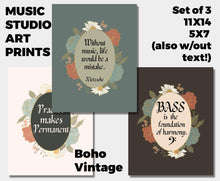 Music ART PRINTS Set of 6, Wall Decor Bundle, Musical Print, Nietzsche Quote, Bass, Music Art, Music Studio, Music Teacher, No Text Included