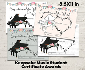 129 Editable Piano Recital Sign Bundle, Canva Templates, Birthday, Party, Wedding, Music Event, Concert  🎉SALE 40% off