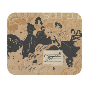 Pierre Bonnard "Petit Solfège illustré" (1892–1893) Mouse Pad (Rectangle)