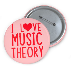 I ❤️ Music Theory Pin Button - Music Theory Shop