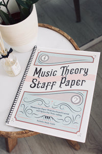 Music Theory Staff Paper™ Notebook - Music Theory Shop