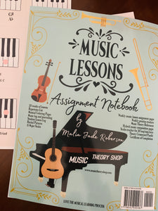 Music Lessons Assignment Notebook