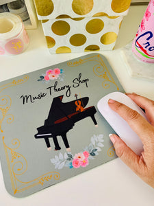 Mouse Pad Music Theory Shop Grand Piano (Rectangle)