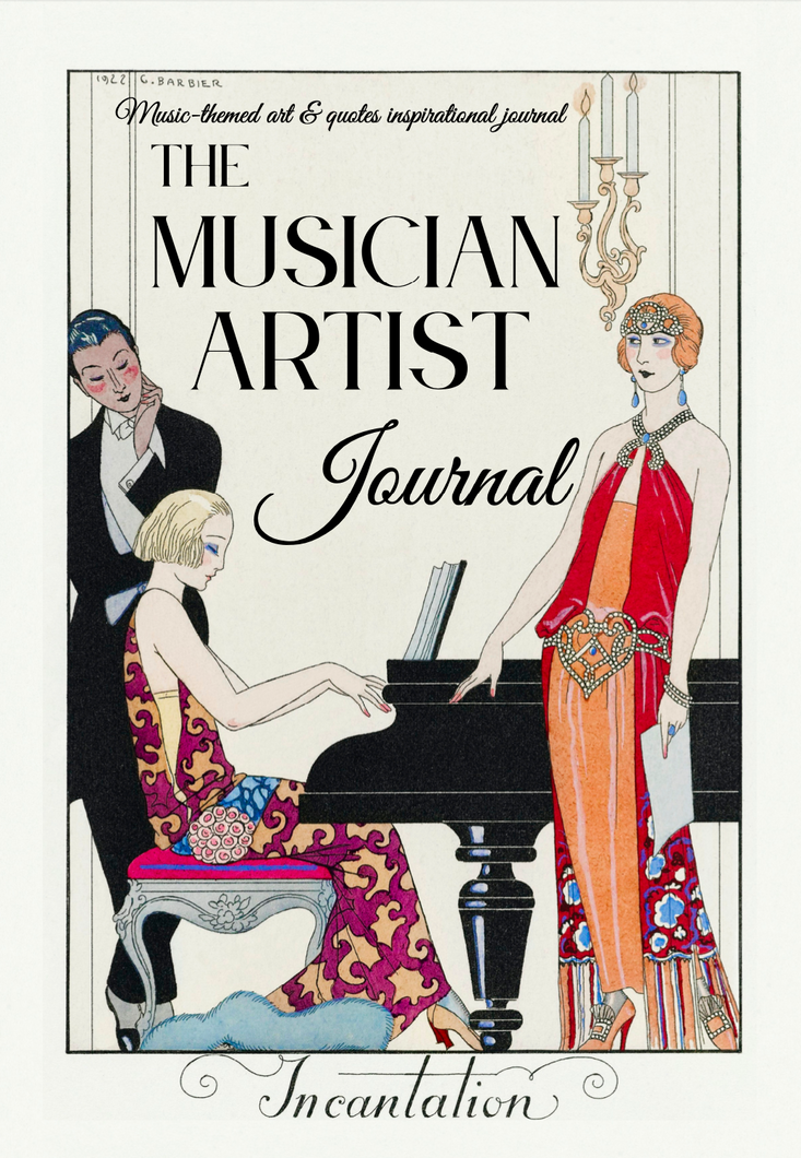 Musician Artist Journal, Art Deco Cover, Music Teacher, Music Student, Junk Journaling, Artist Journal