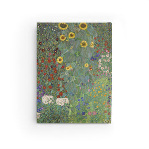 Gustav Klimt Schubert at the Piano (1899), Farm Garden with Sunflowers (1907) Journal - Ruled Line