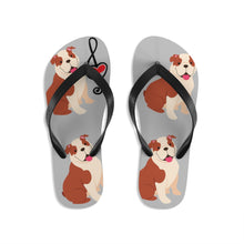Bulldog Music Sandals Unisex Flip-Flops | Gift for musician dog-lover