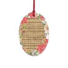 Vintage Music Wooden Christmas Carol Ornament, Multiple Shapes - Joy to the World