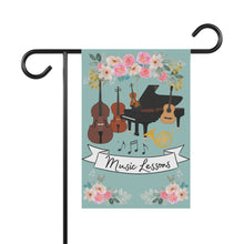 Music Teacher Banner for Garden or Porch, "Music Lessons"
