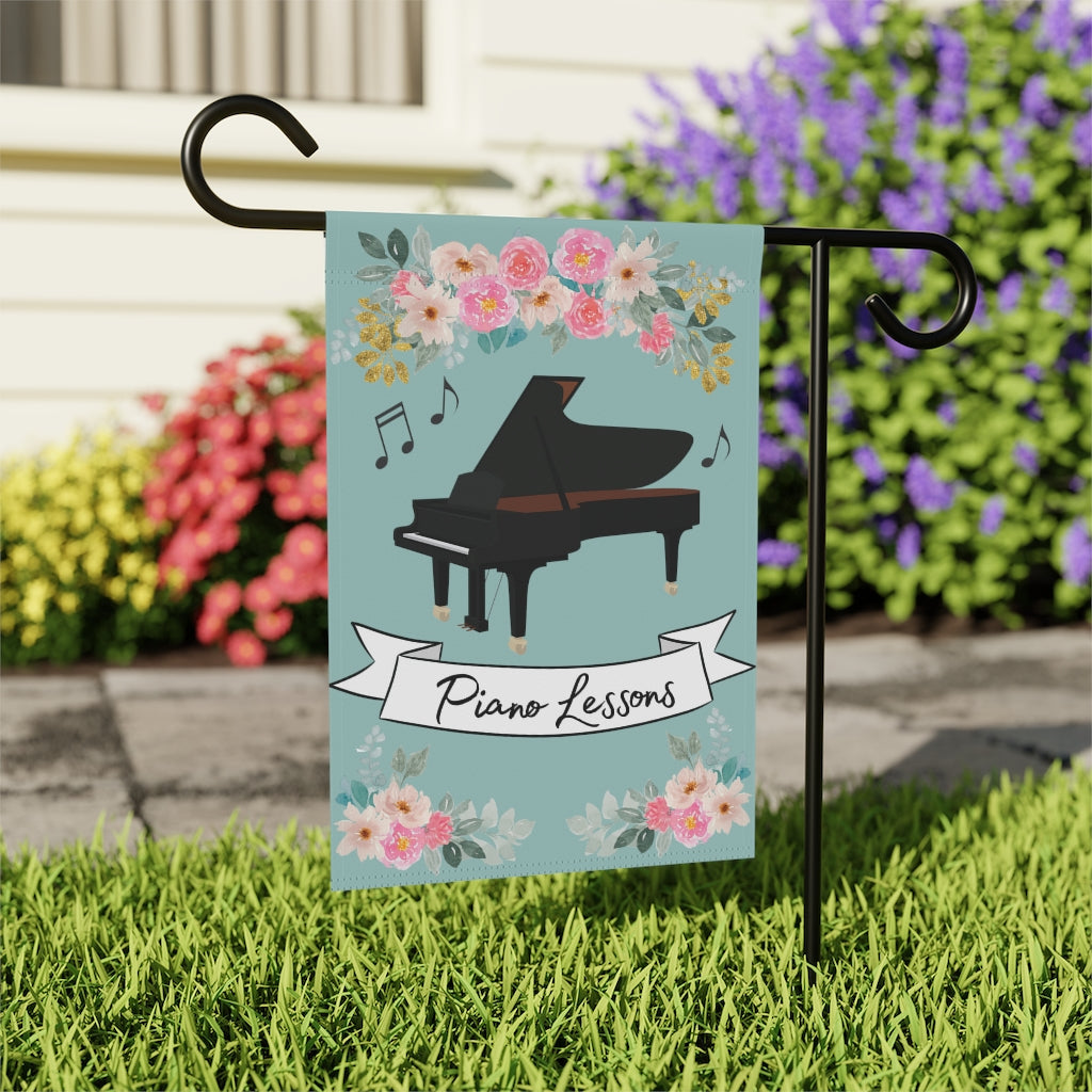 Piano Teacher Banner for Garden or Porch, 