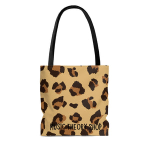 Without Music Life Would Be A Mistake Tote Bag - pop art/cheetah