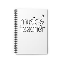 Music Teacher Spiral Notebook Ruled Line - Treble Clef