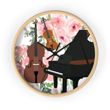 Music Studio Wall clock, Music Teacher, Music Lessons, Bass, Piano, Violin