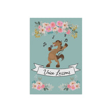 Voice Teacher Banner for Garden or Porch, "Voice Lessons" (Singing Lessons)